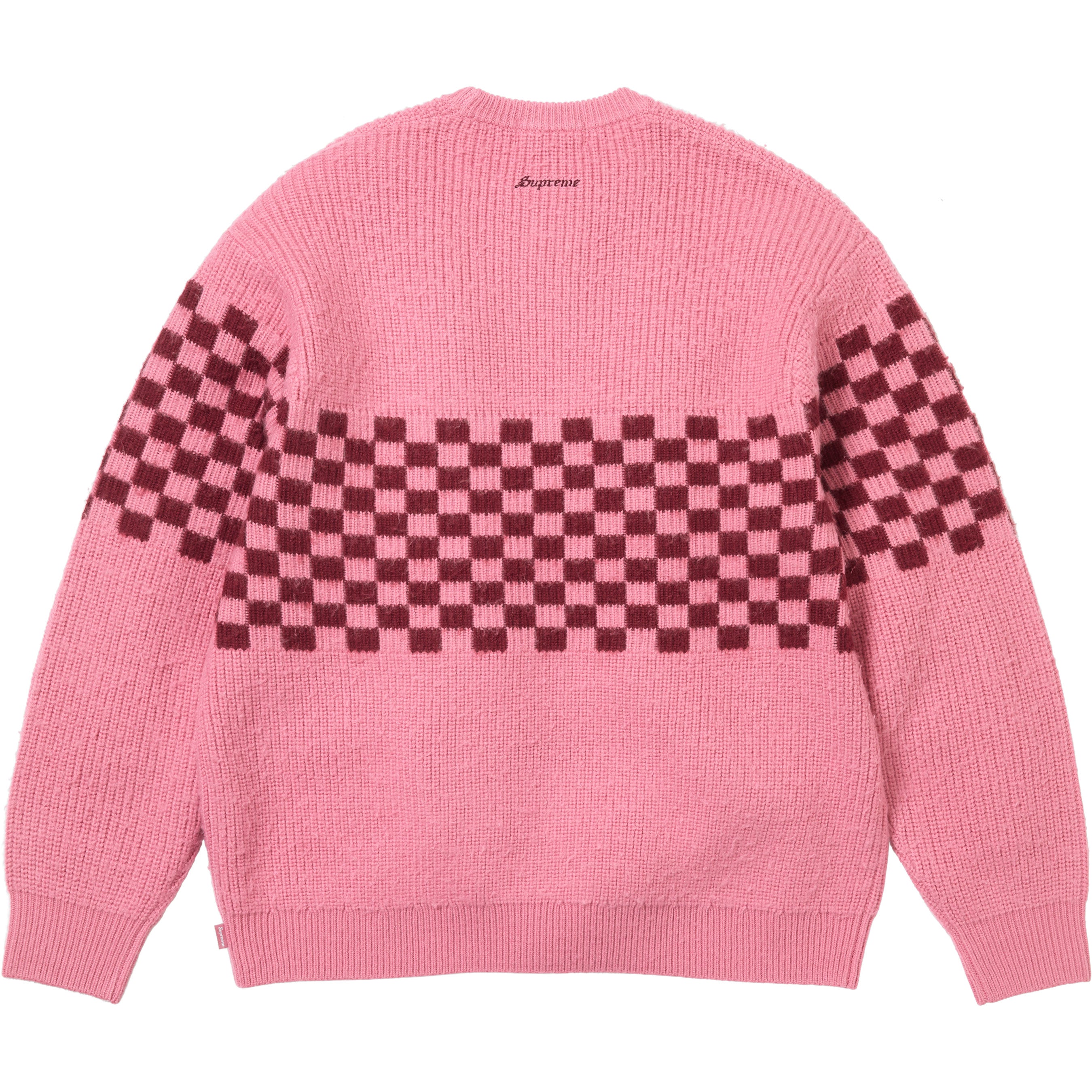 Checkerboard Pilled Sweater