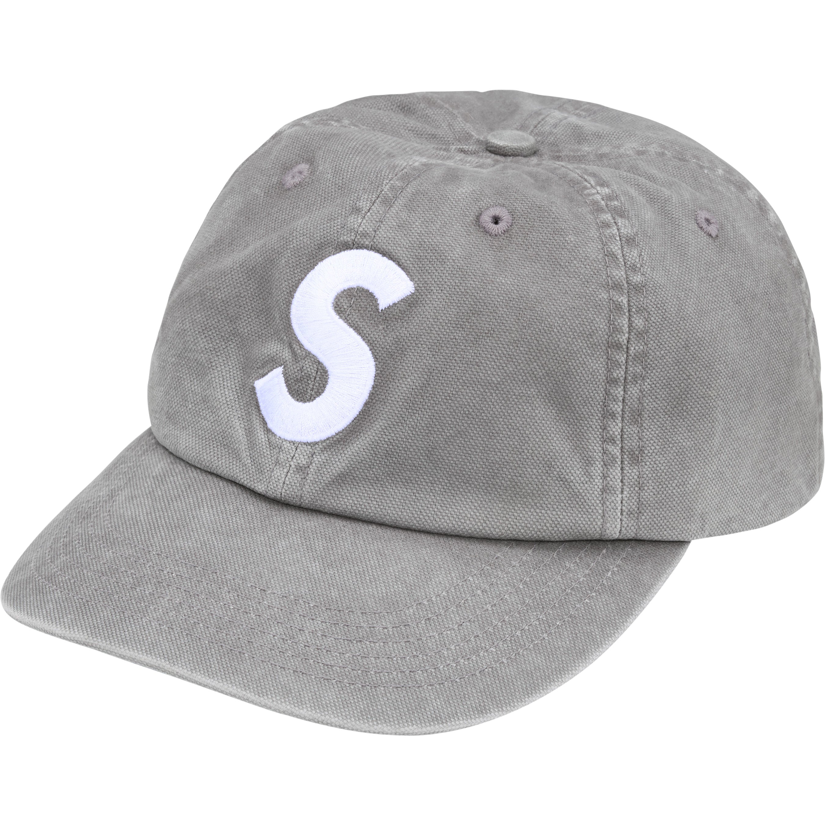 Washed Canvas S Logo 6-Panel