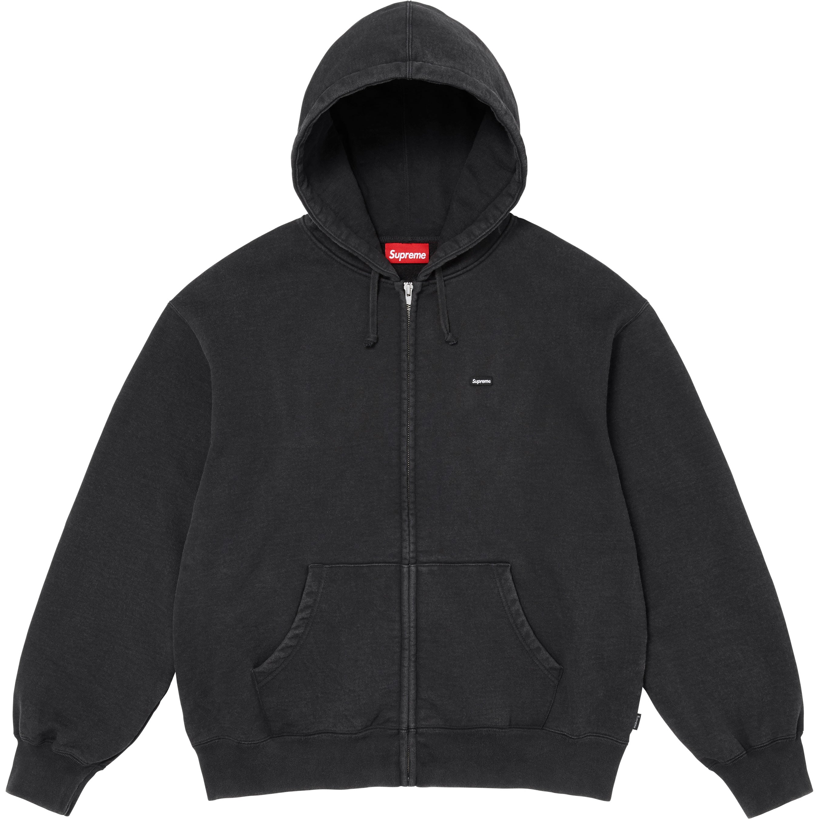 Small Box Zip Up Hooded Sweatshirt