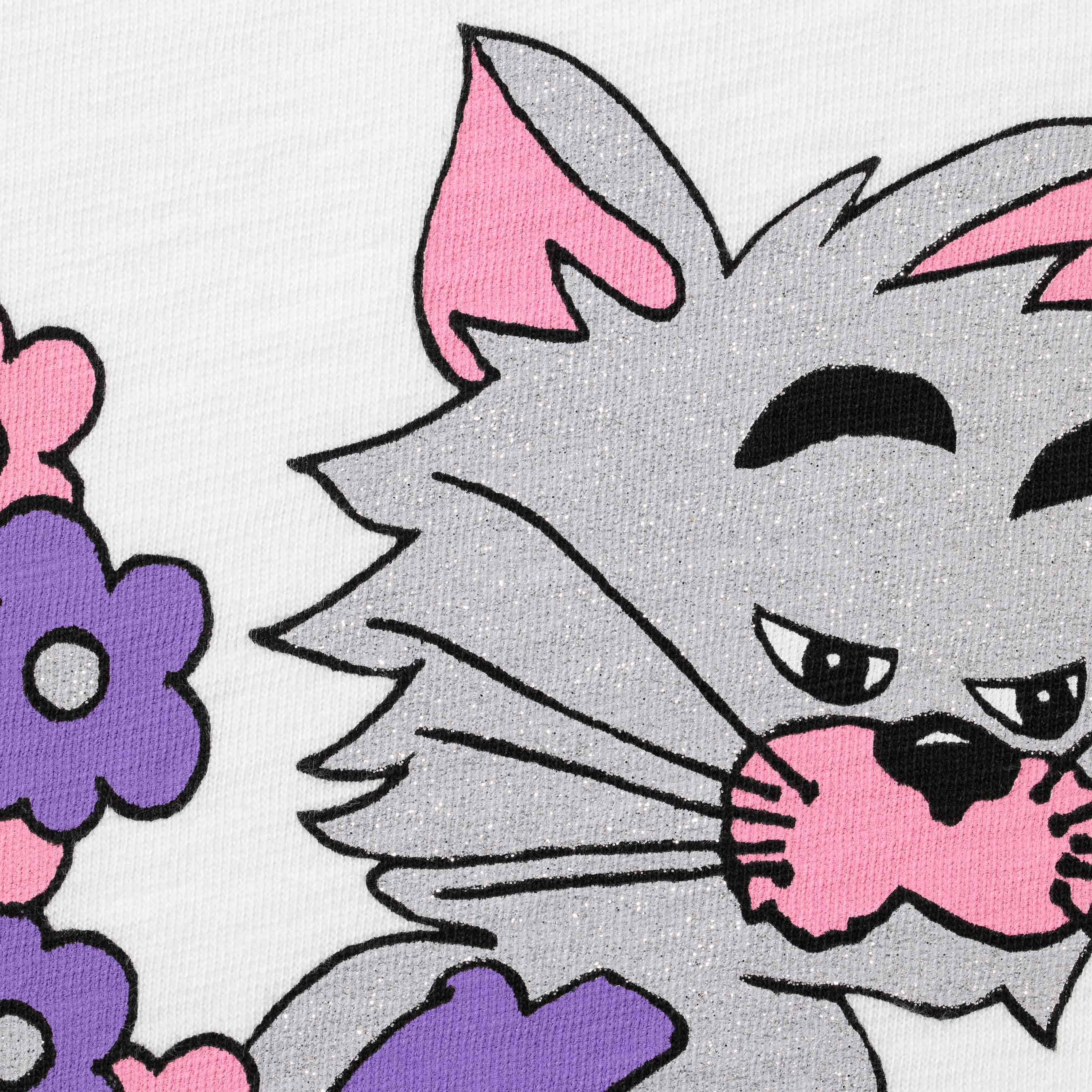 Glitter Cat S/S Top