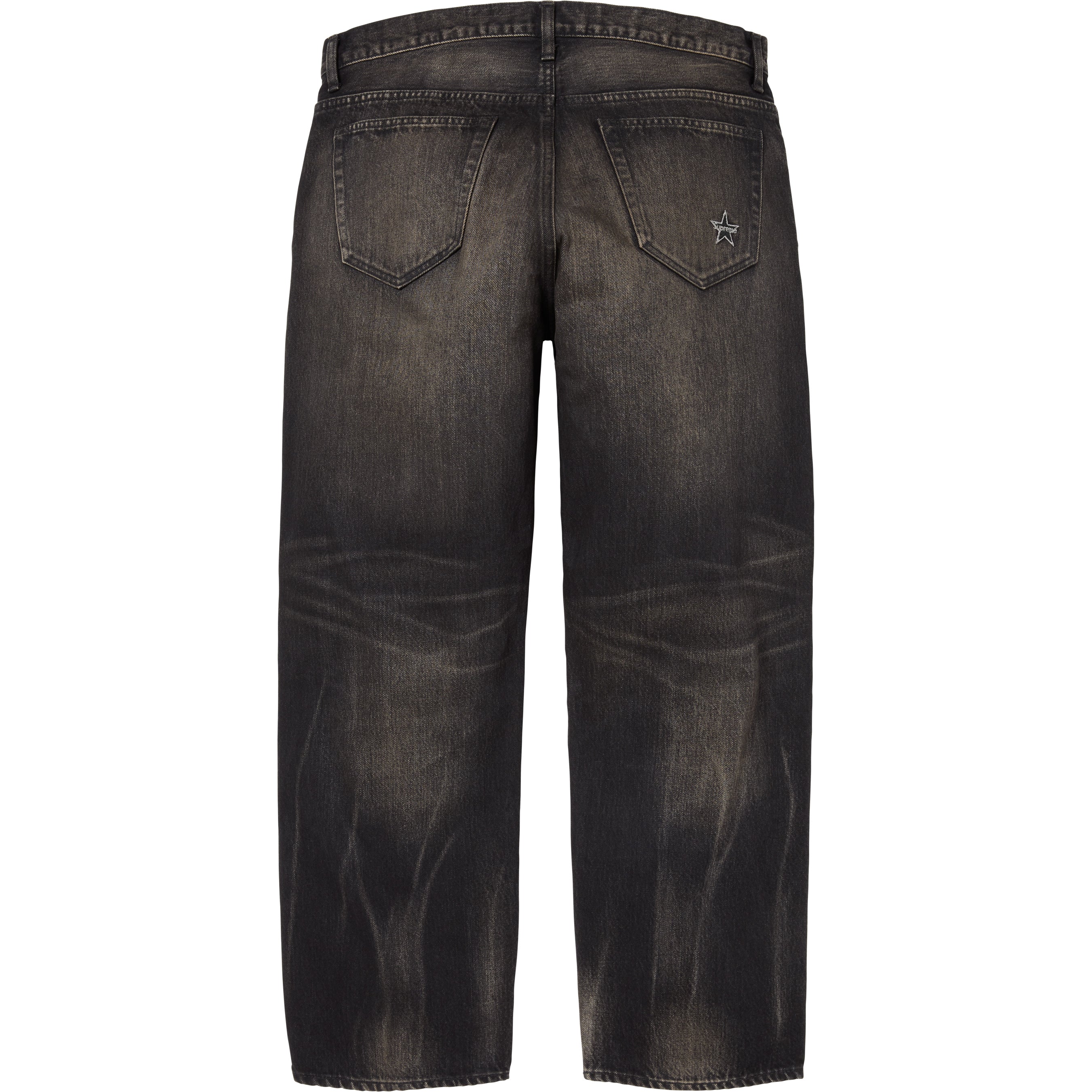 Distressed Loose Fit Selvedge Jean