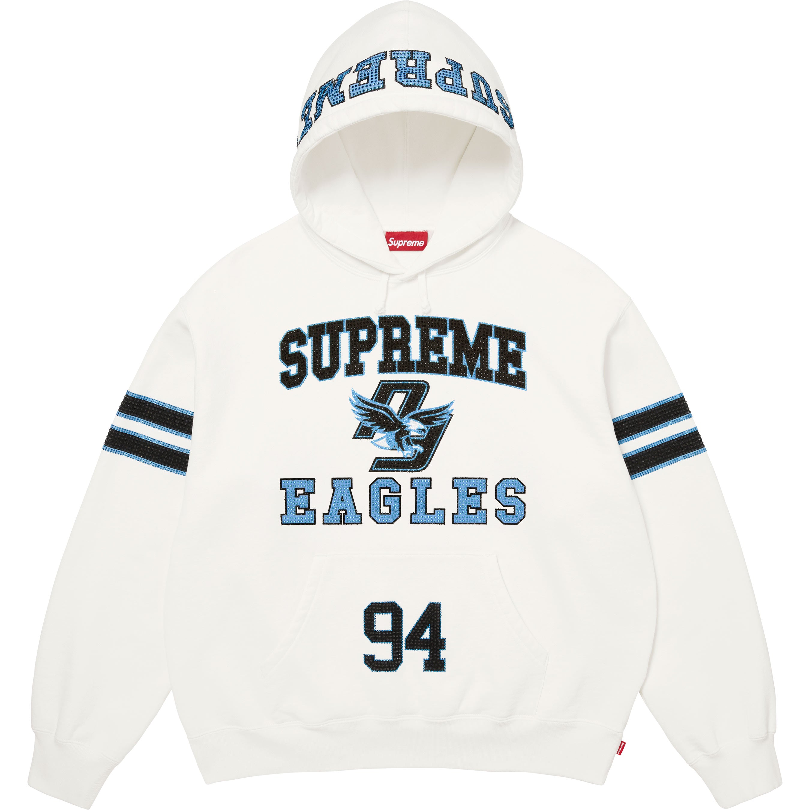 Rhinestone Eagle Hooded Sweatshirt