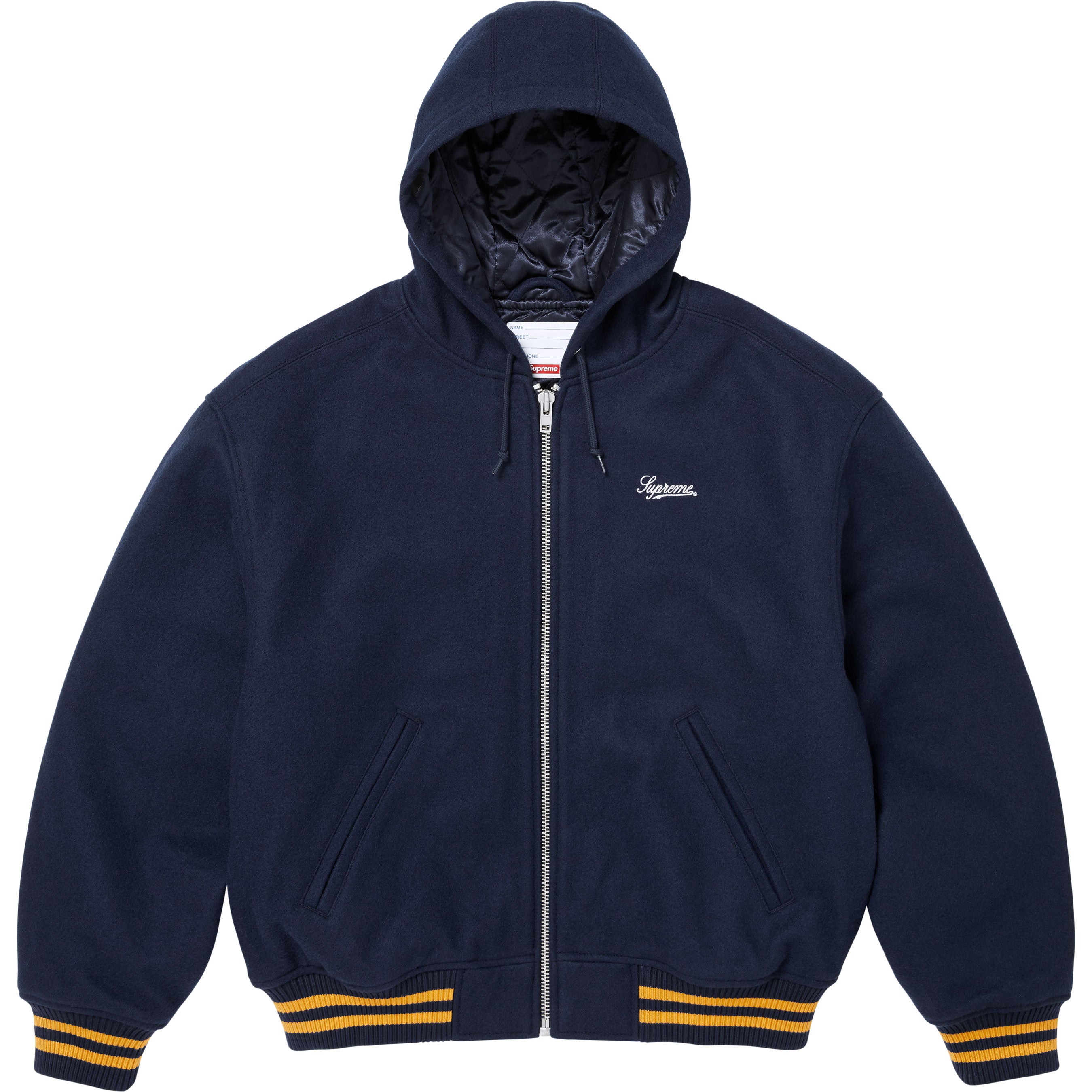 Supreme/Larry Clark Hooded Varsity Jacket