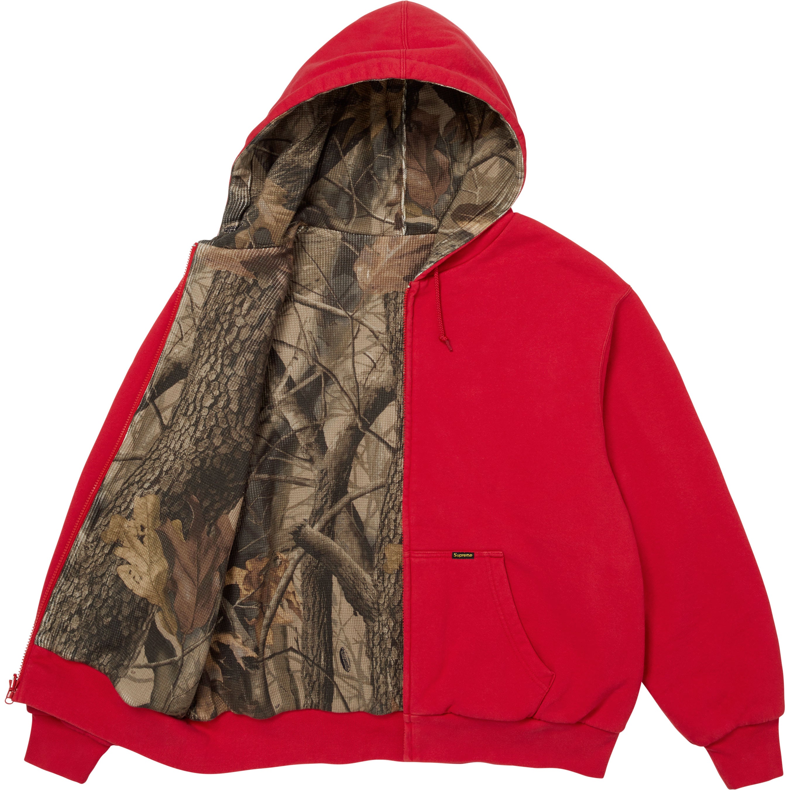 Reversible Work Zip Up Hooded Sweatshirt
