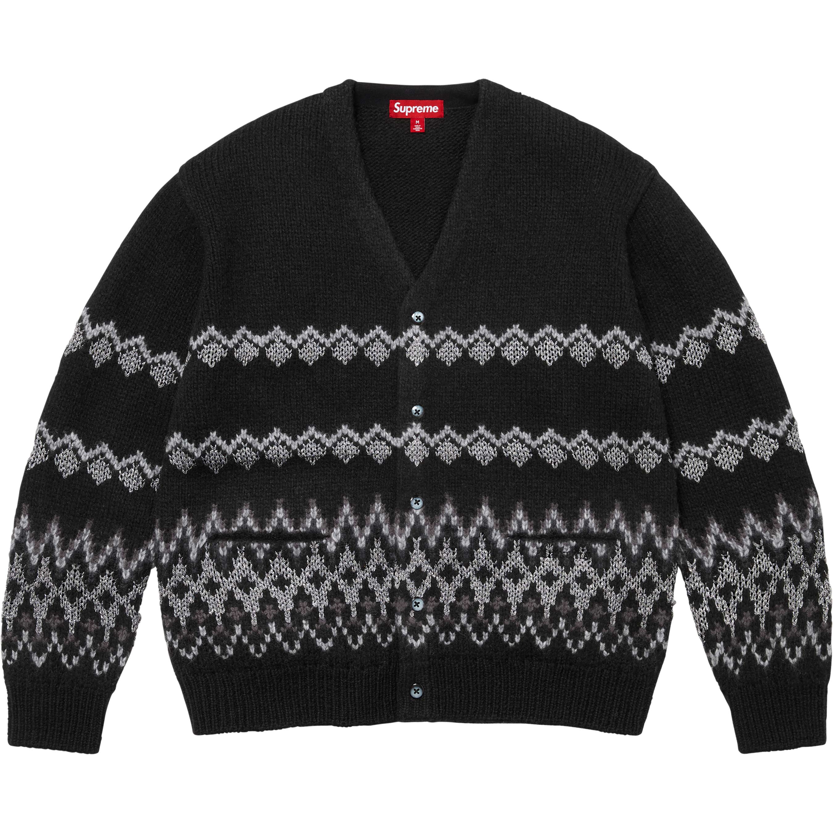 Metallic Fair Isle Cardigan