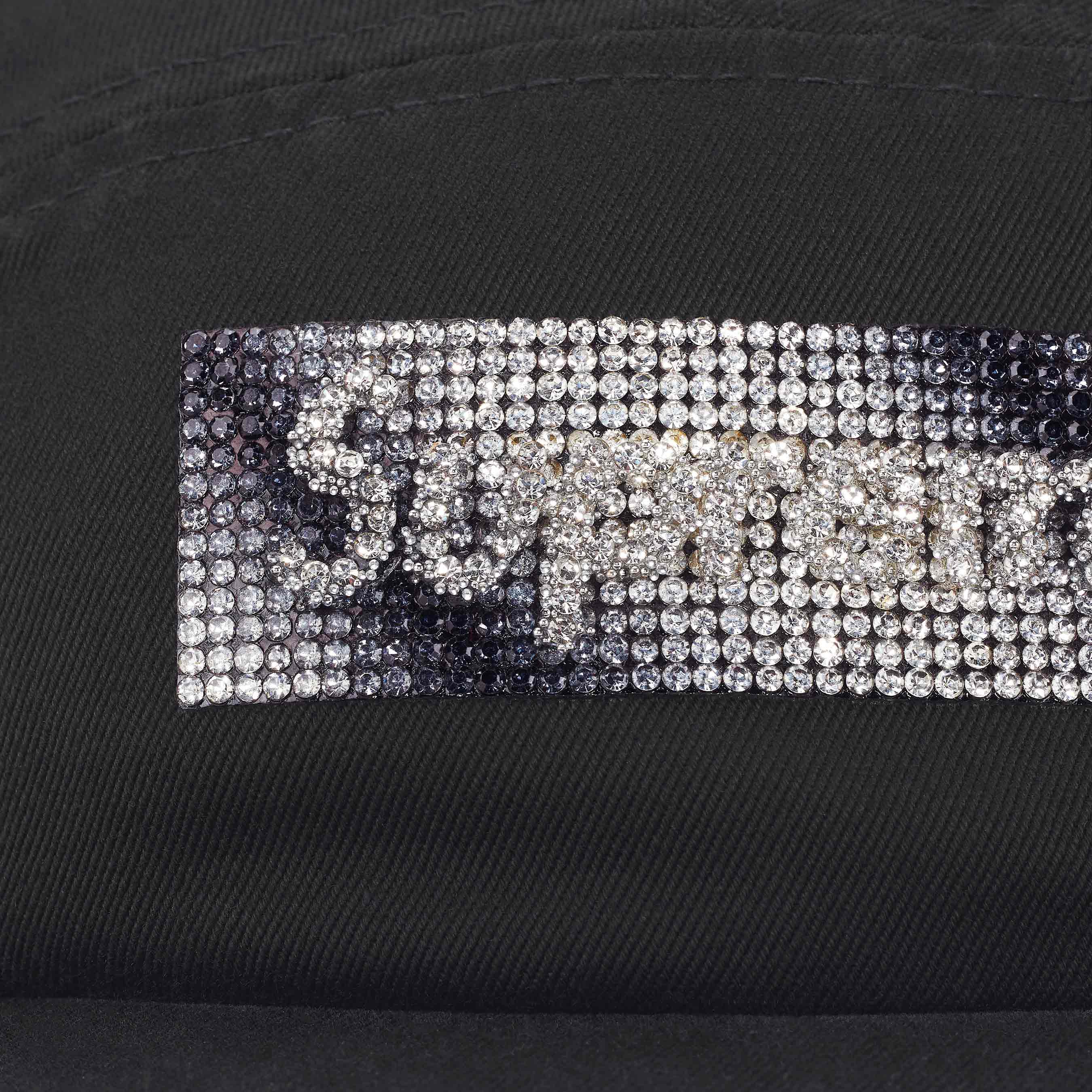 Rhinestone Label Camp Cap