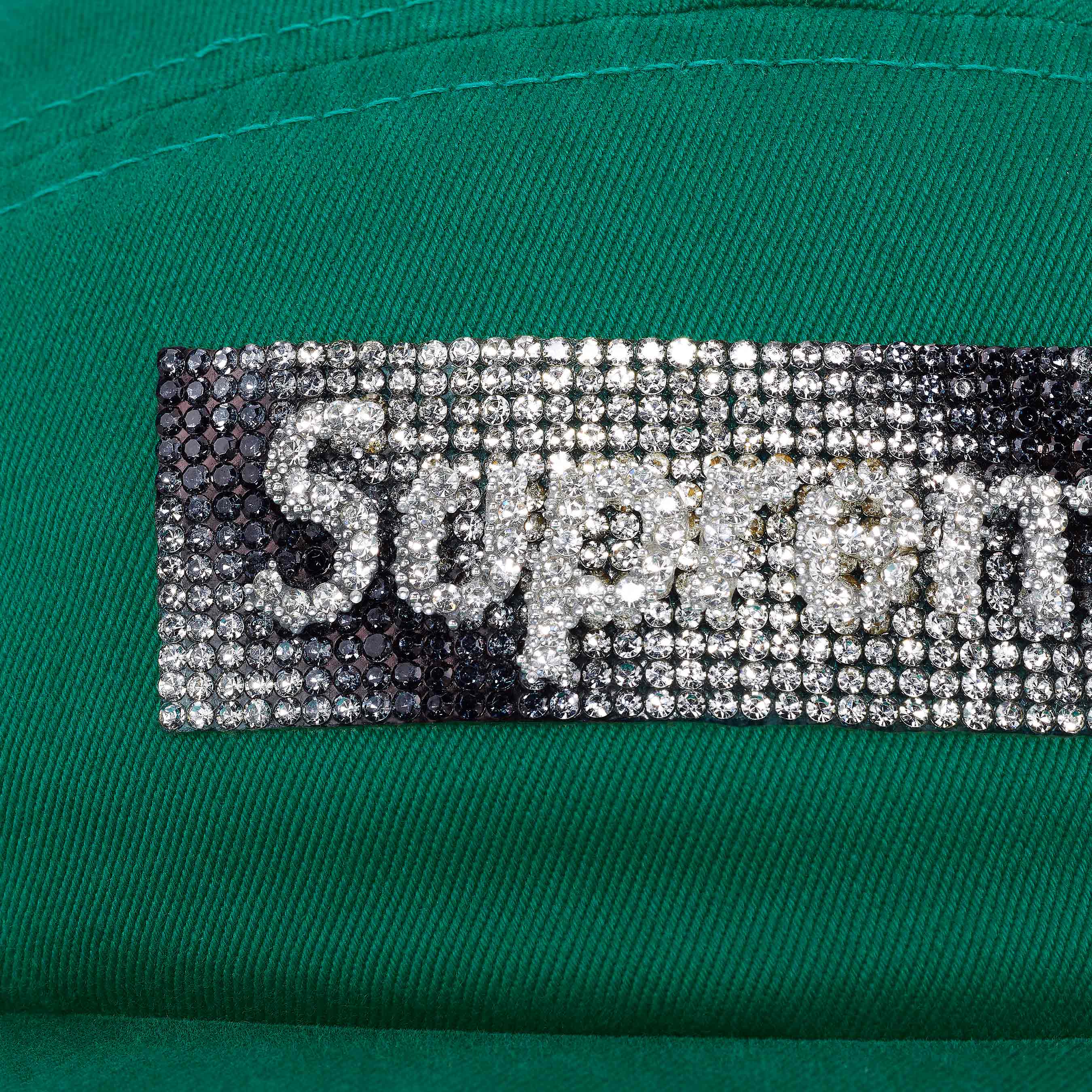 Rhinestone Label Camp Cap