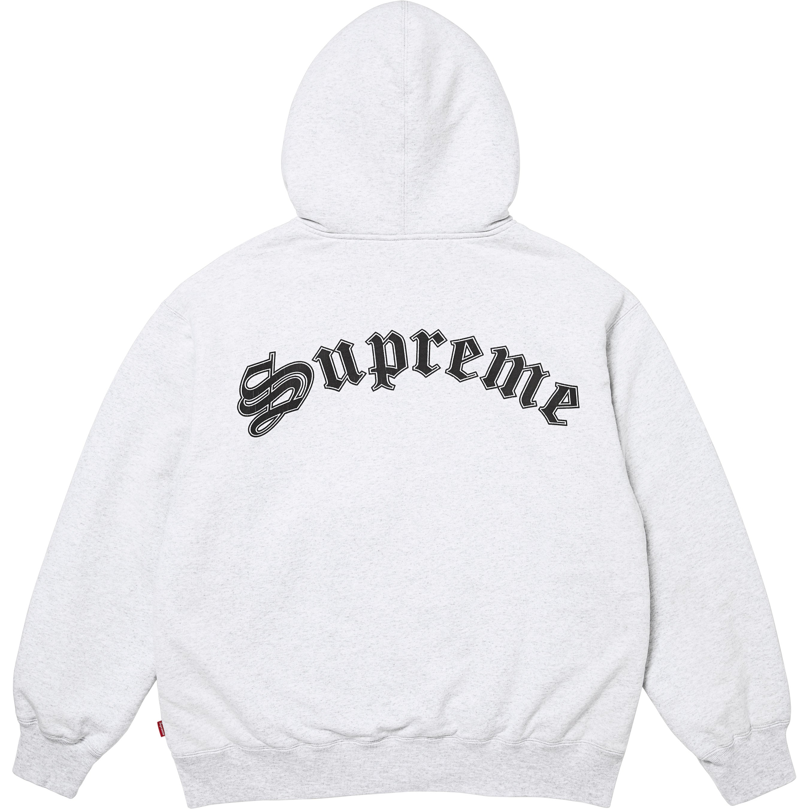 Shearling Lined Zip Up Hooded Sweatshirt