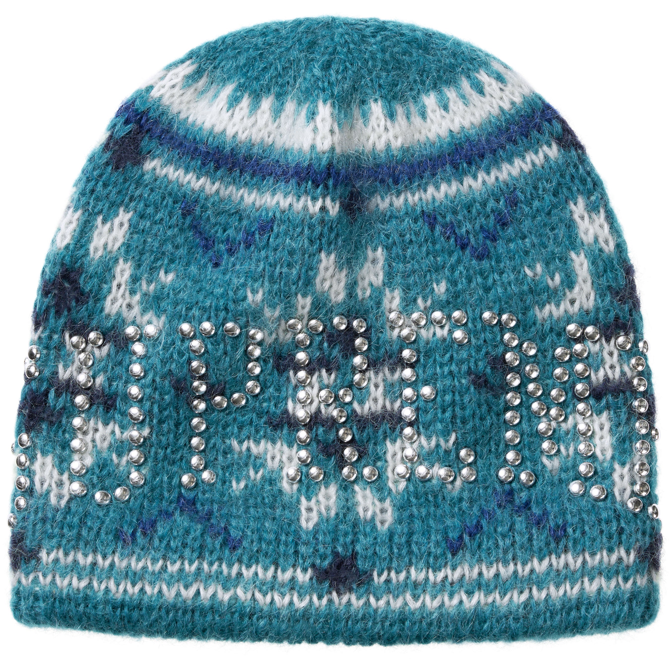 Studded Fair Isle Beanie