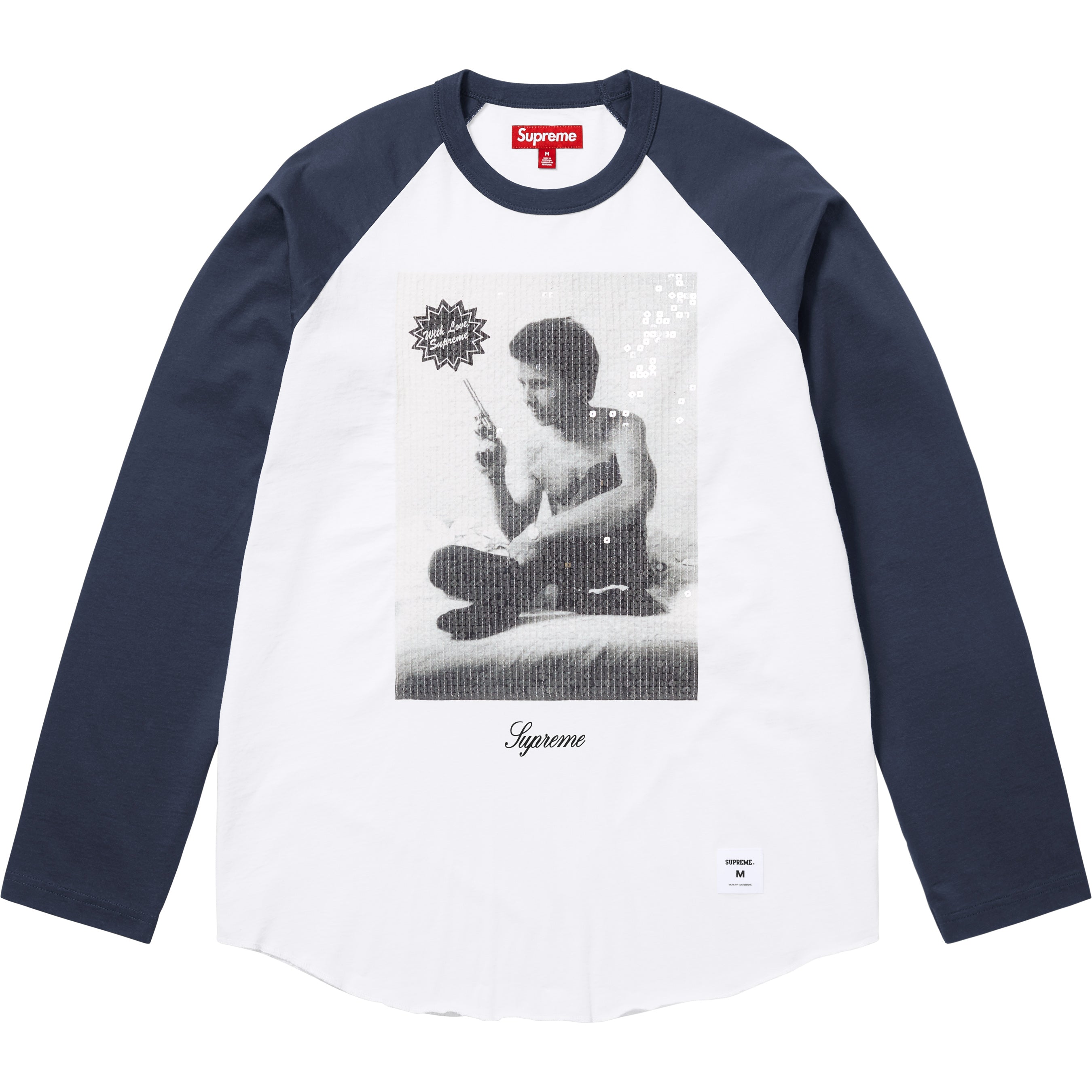 Supreme/Larry Clark Sequin Raglan L/S Top