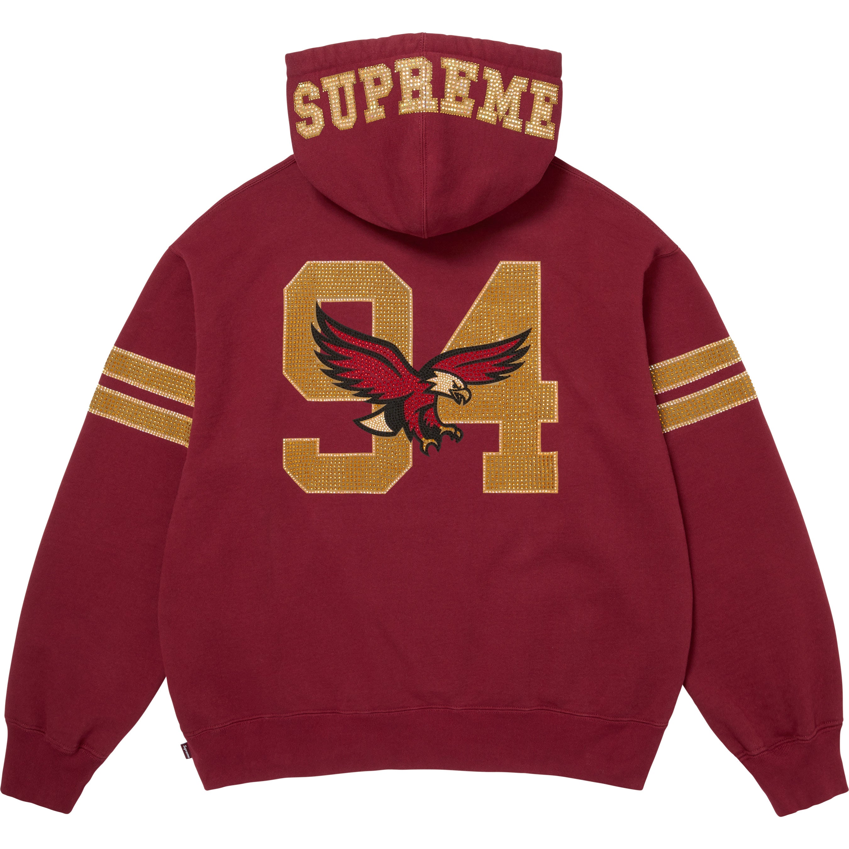 Rhinestone Eagle Hooded Sweatshirt