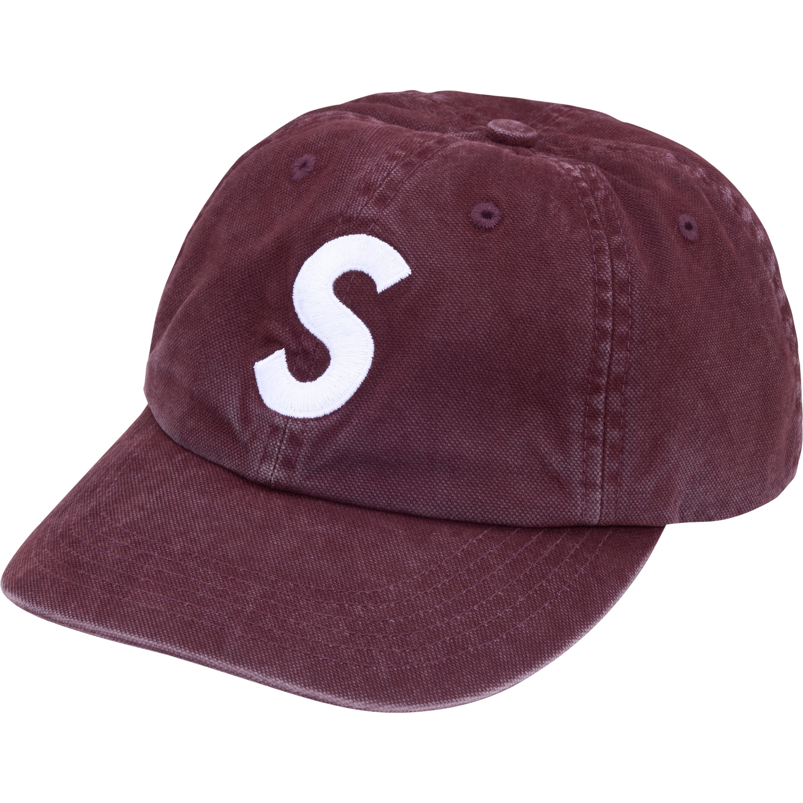 Washed Canvas S Logo 6-Panel
