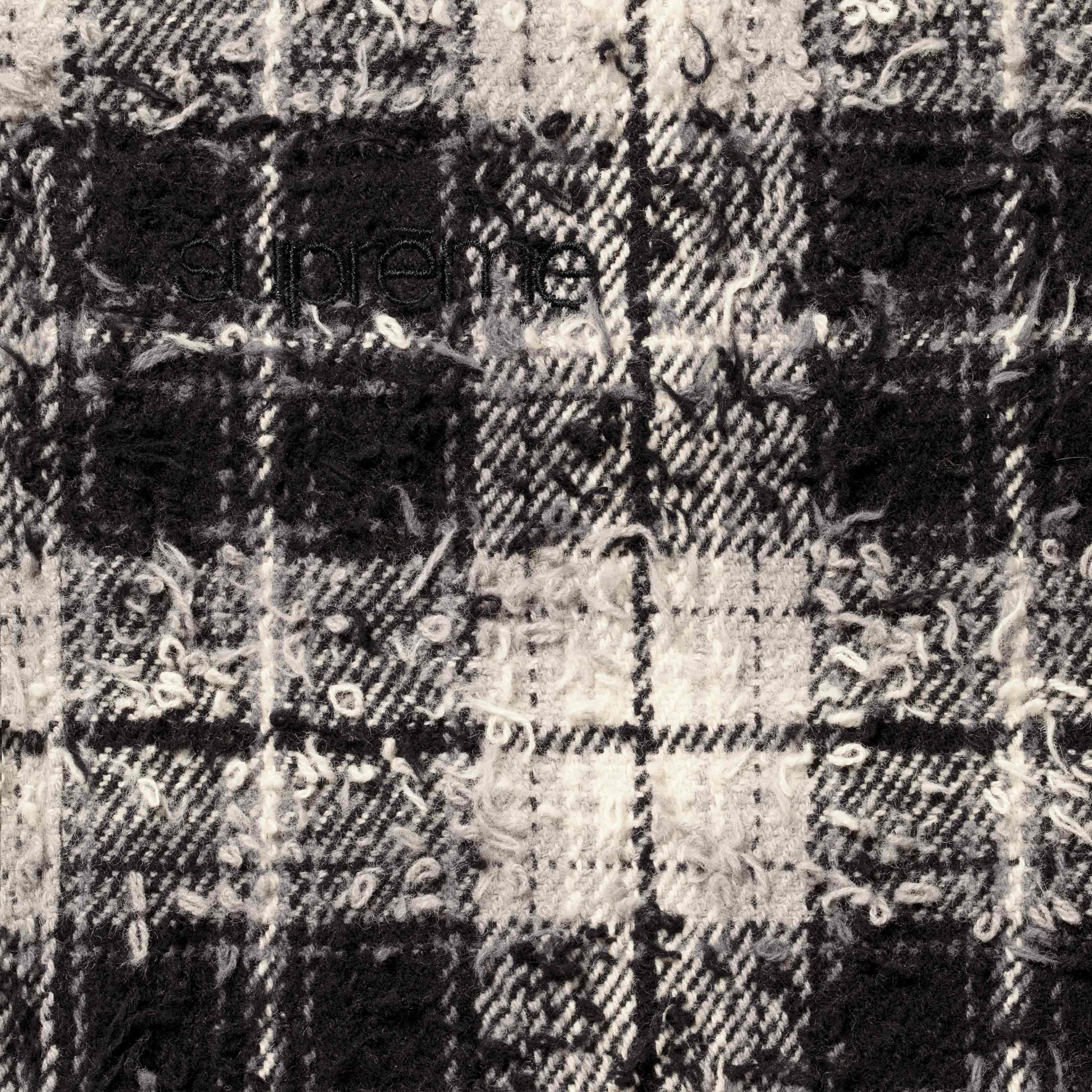 Frayed Textured Plaid Shirt