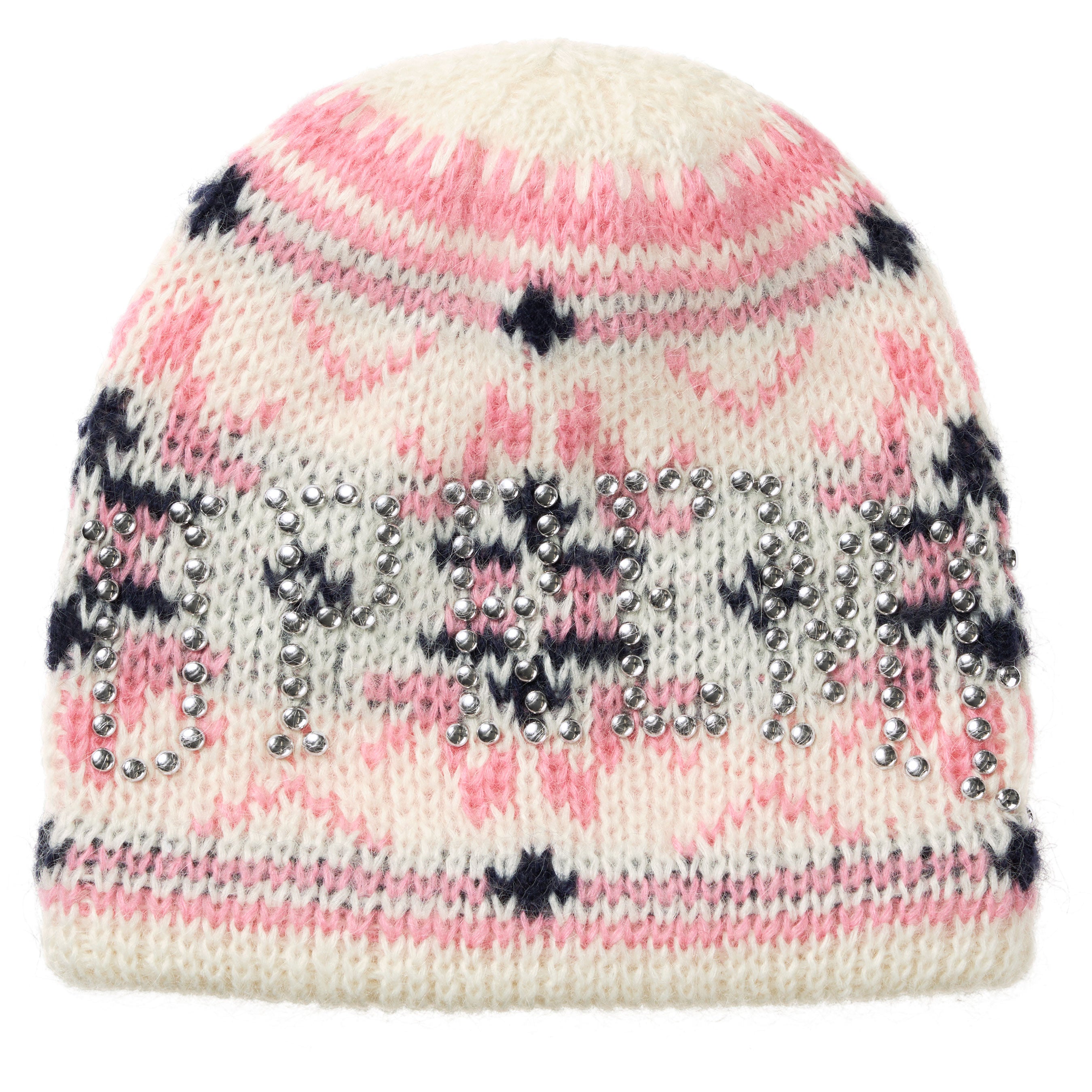 Studded Fair Isle Beanie