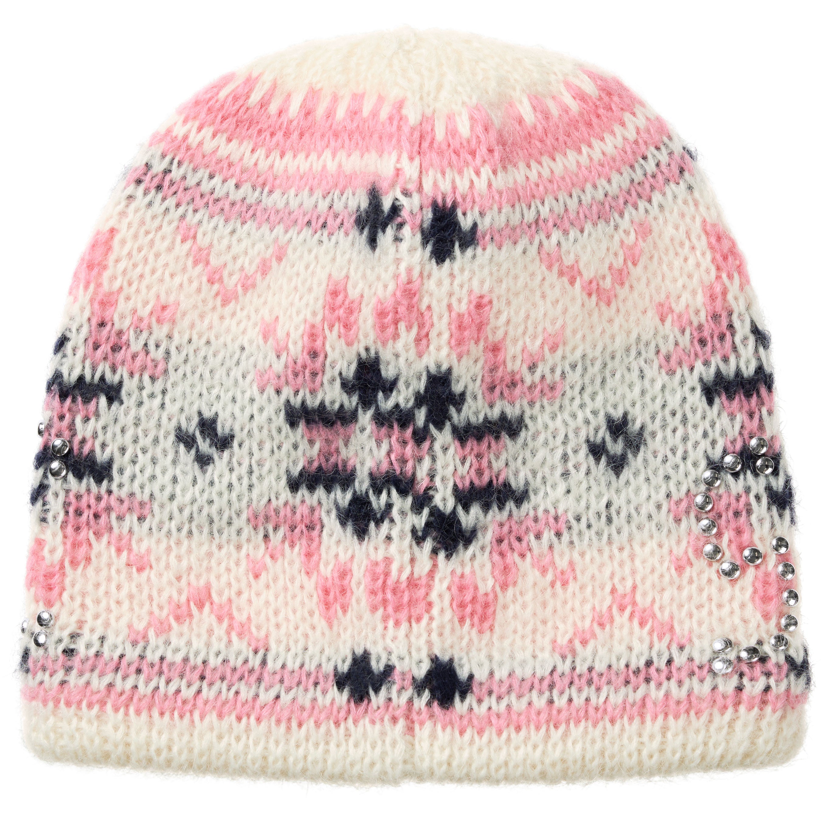Studded Fair Isle Beanie