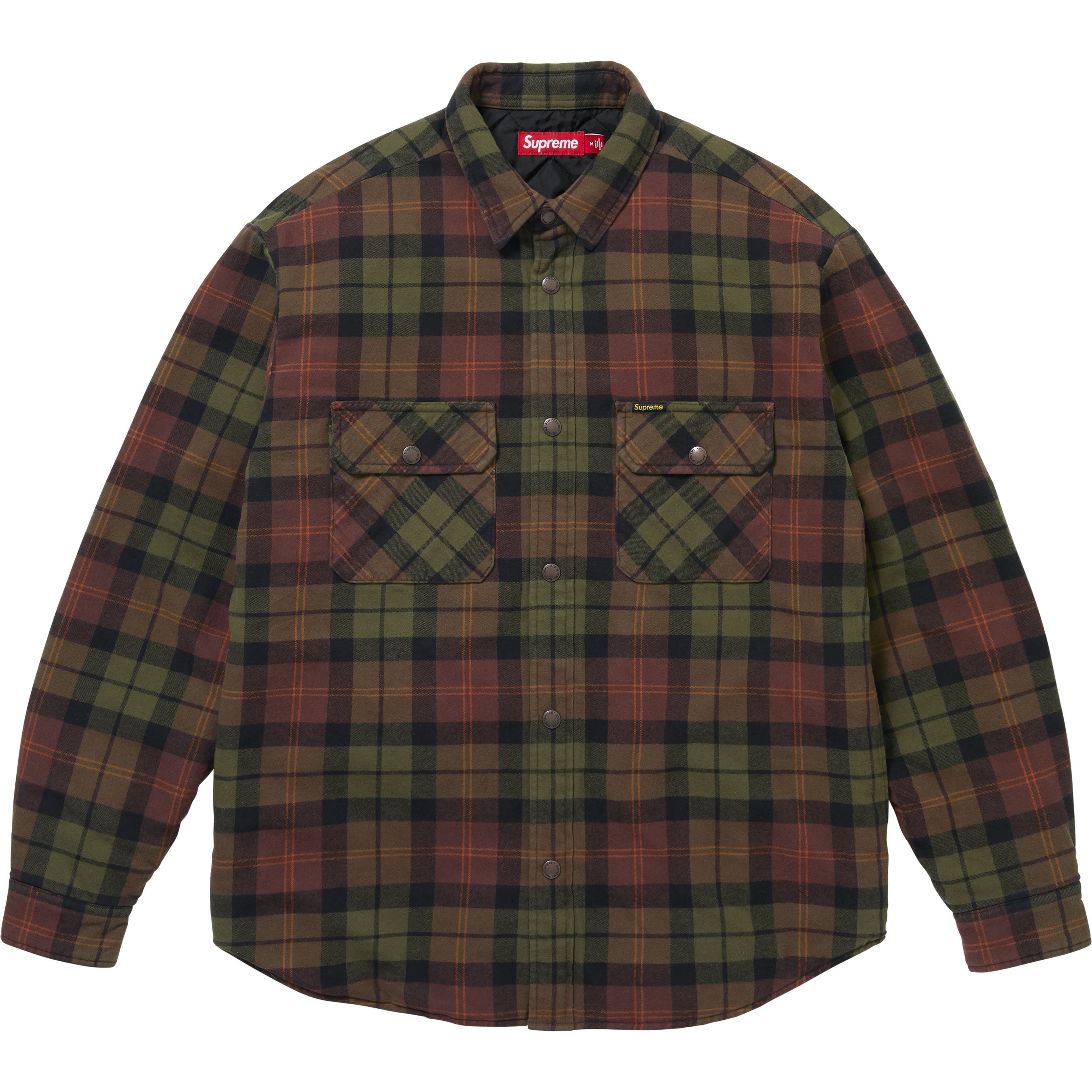 Quilted Lined Flannel Snap Shirt