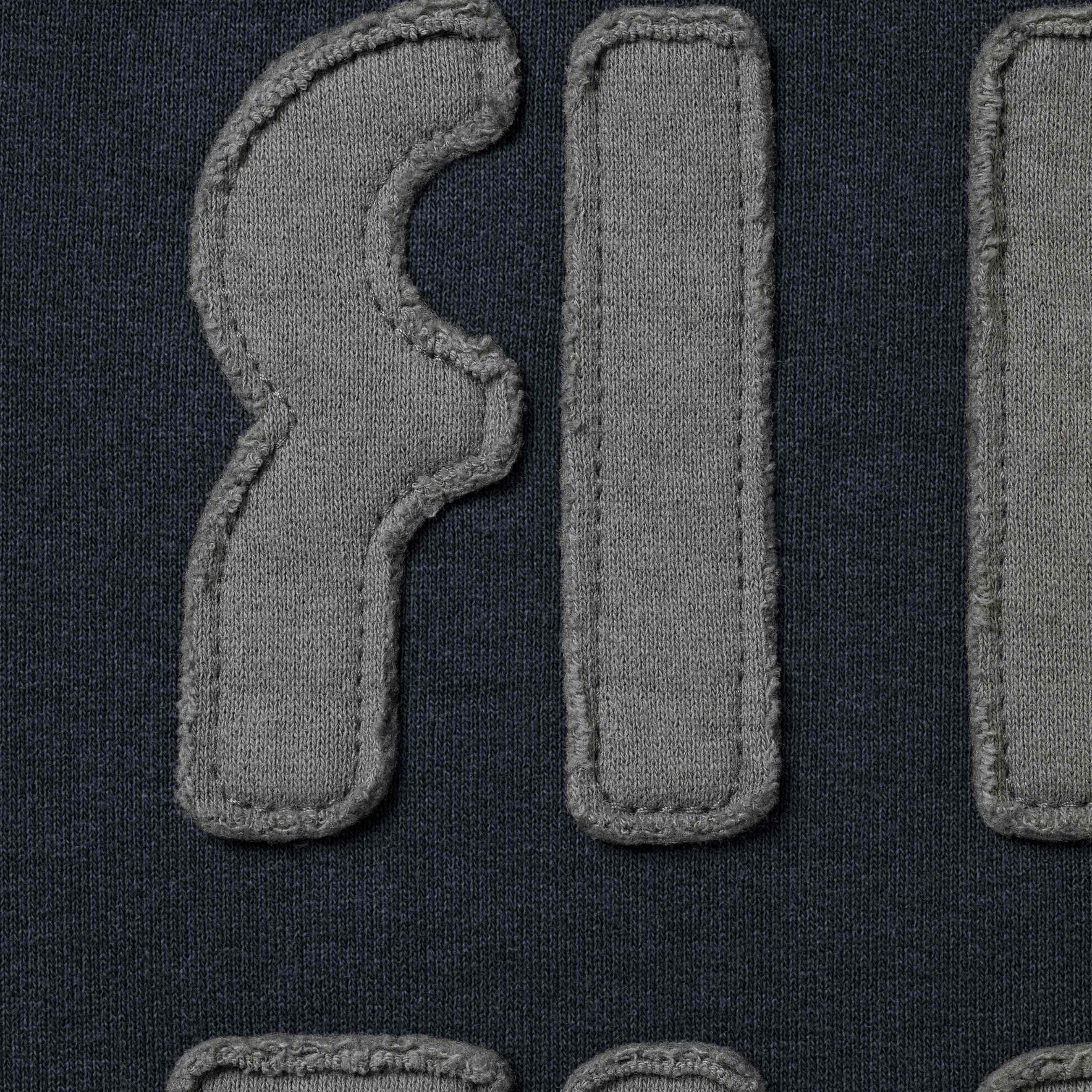 Mirrored Appliqué Hooded Sweatshirt