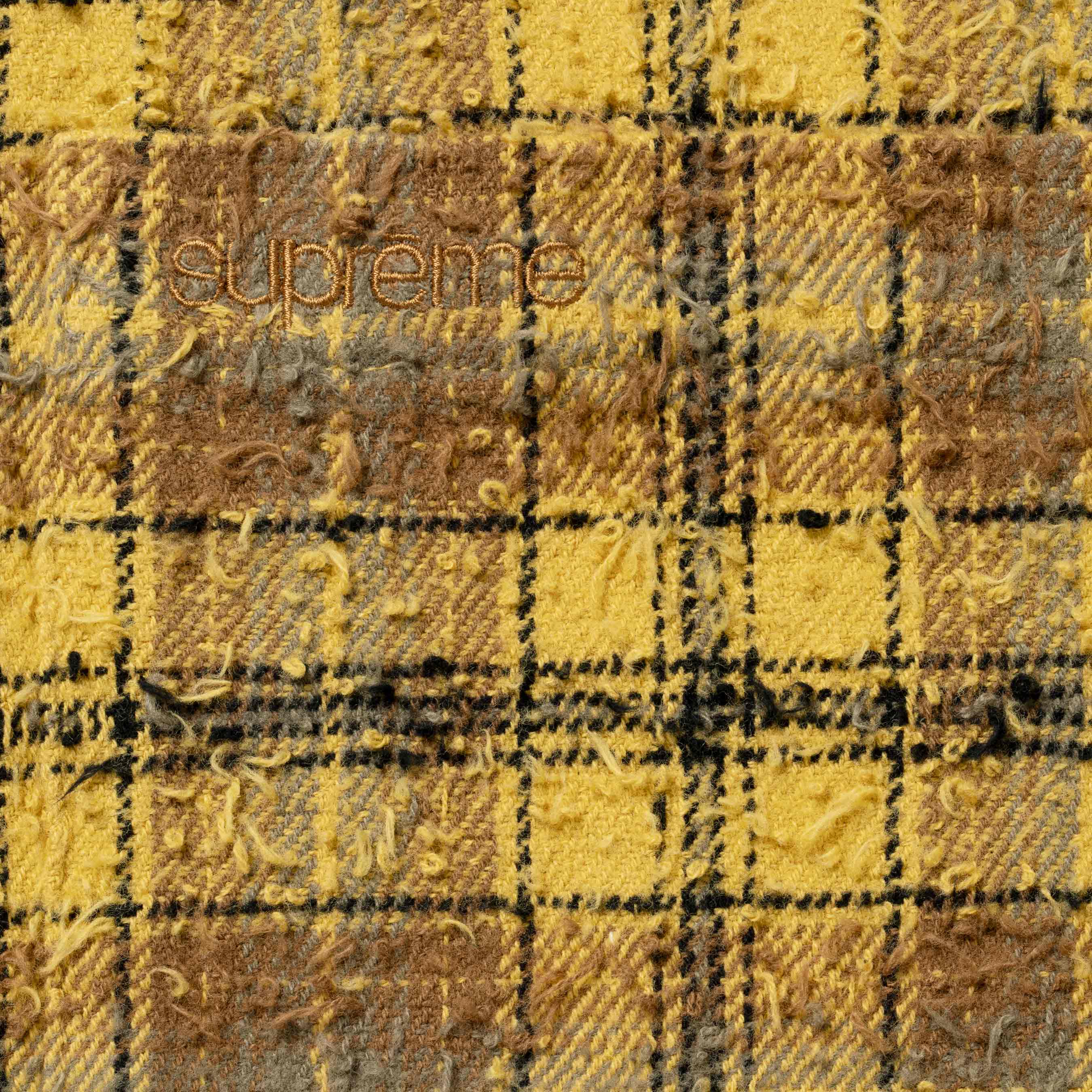 Frayed Textured Plaid Shirt