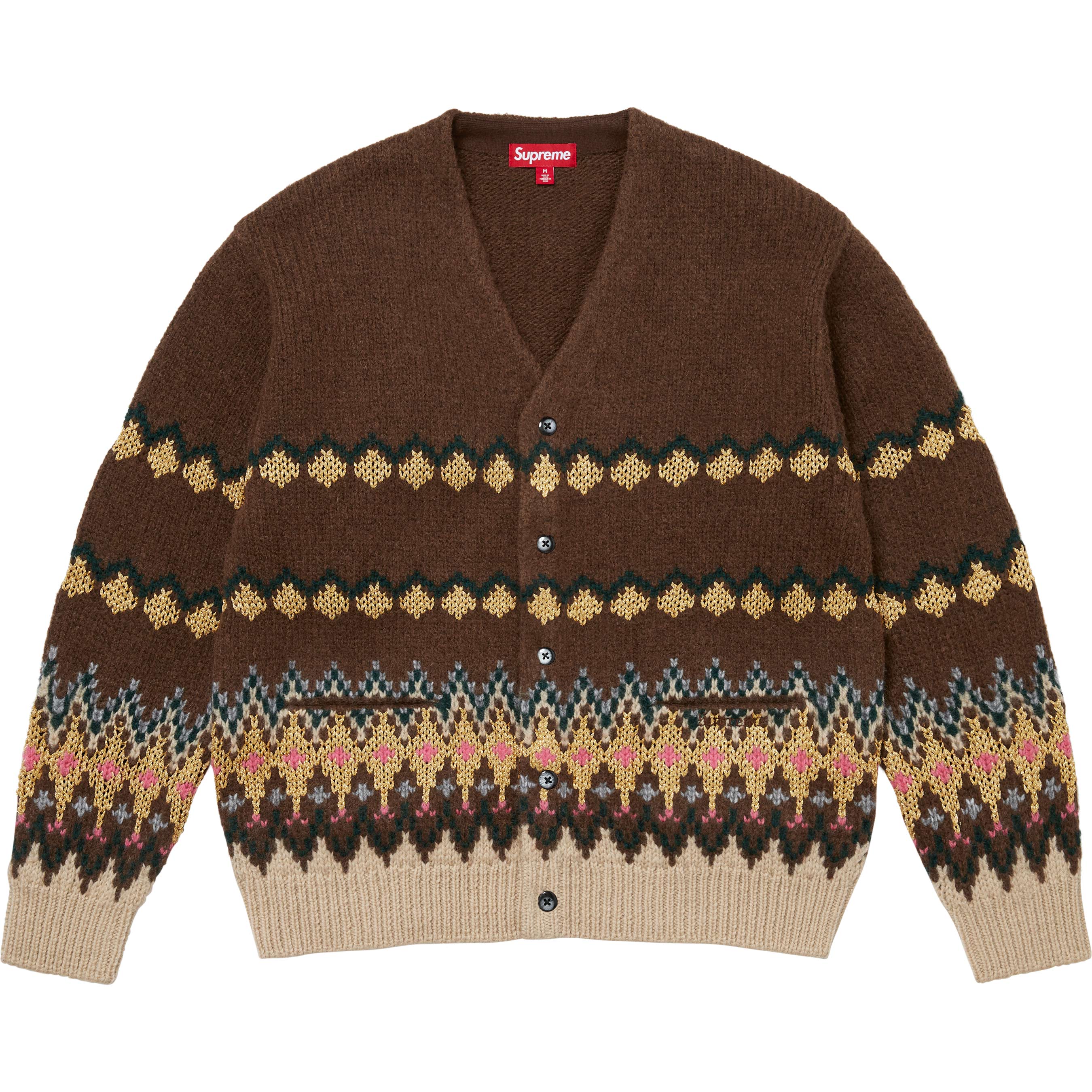 Metallic Fair Isle Cardigan
